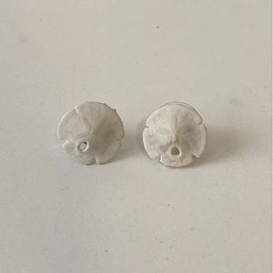real sand dollar earrings